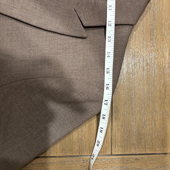 Calvin Klein Dark Brown Women's Blazer 100% Polyester lining NWOT Size 14 - Picture 7 of 10